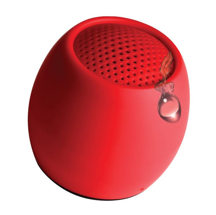 Boompods Zero Bluetooth® Lautsprecher Freisprechfunktion, stoßfest, Wasserfest Rot-1