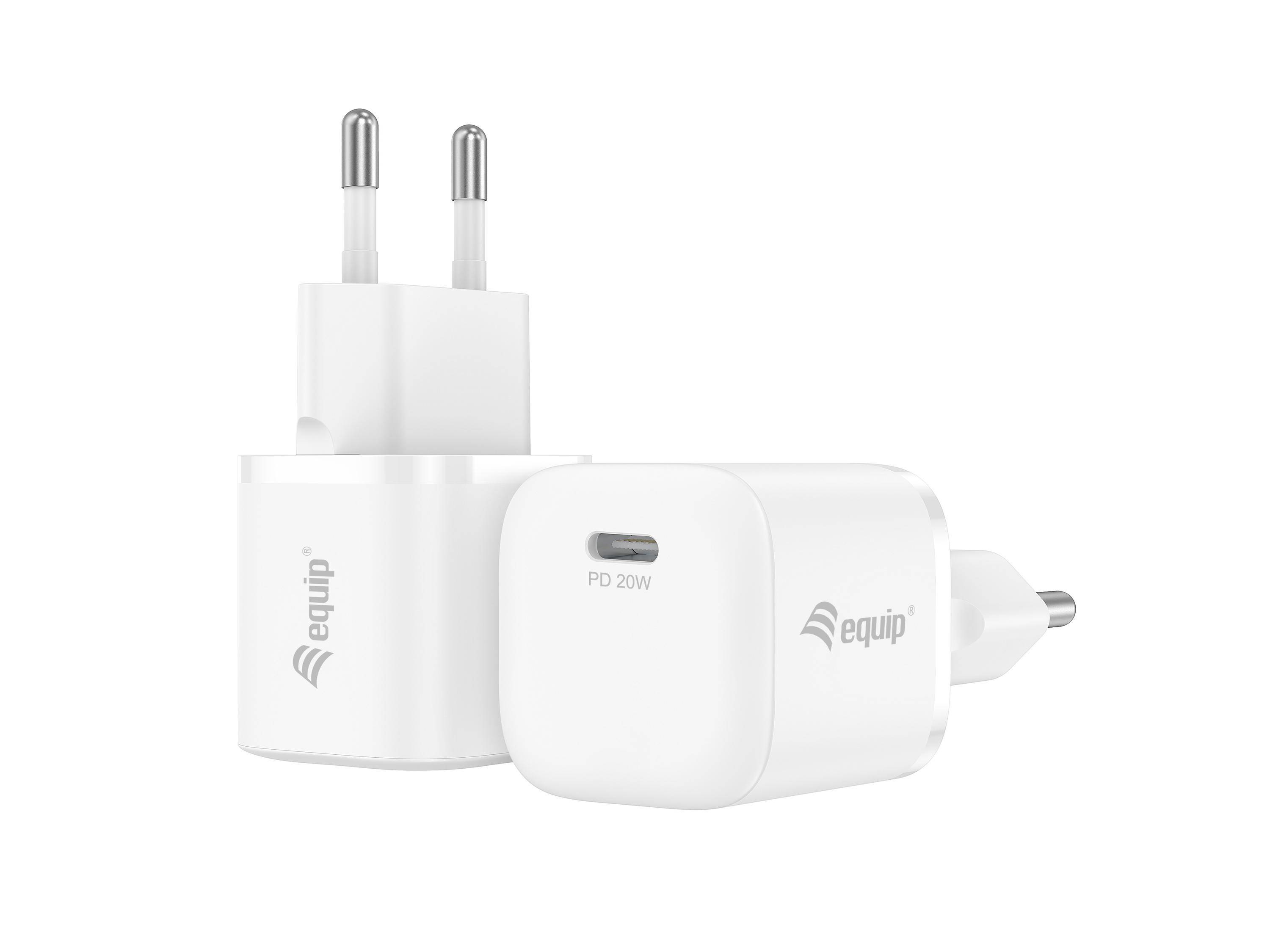 Equip 1-Port 20W USB-C PD-Ladegerät - Indoor - AC - 12 V - Weiß - 12 V - Weiß-4