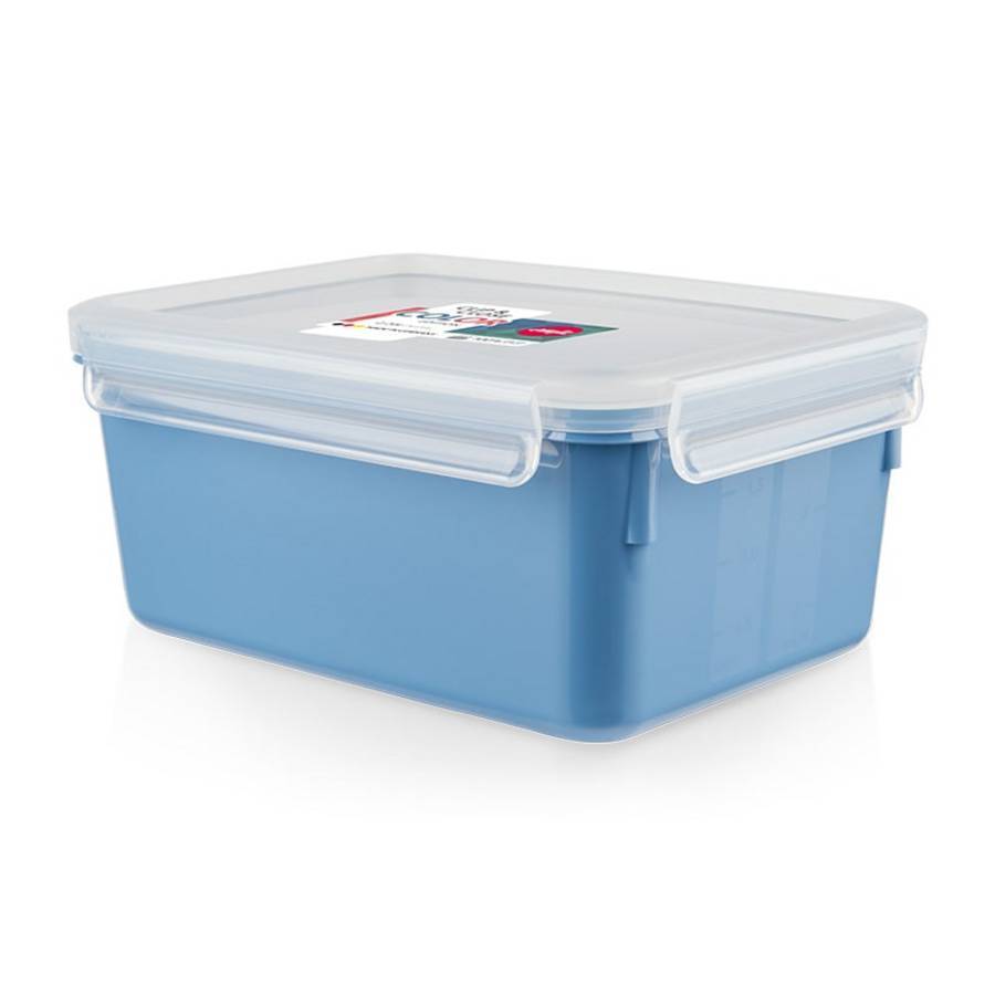 EMSA Clip & Close, Box, Rechteckig, 2,2 l, Blau, Polypropylen (PP), Thermoplastisches Elastomer (TPE), Deutschland-1