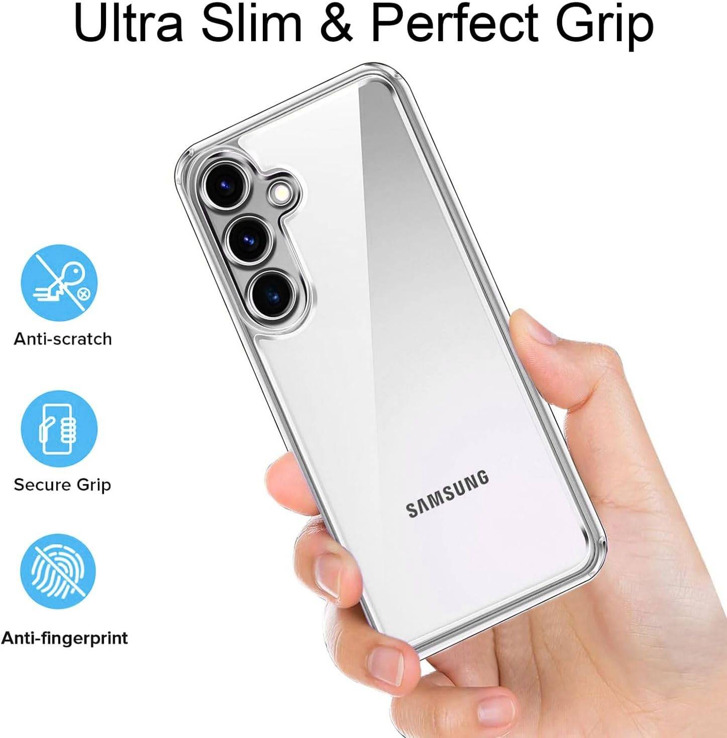Cadorabo Hülle für Samsung Galaxy S24 Schutz Hülle in Transparent Schutzhülle TPU Silikon Cover Etui Case-1