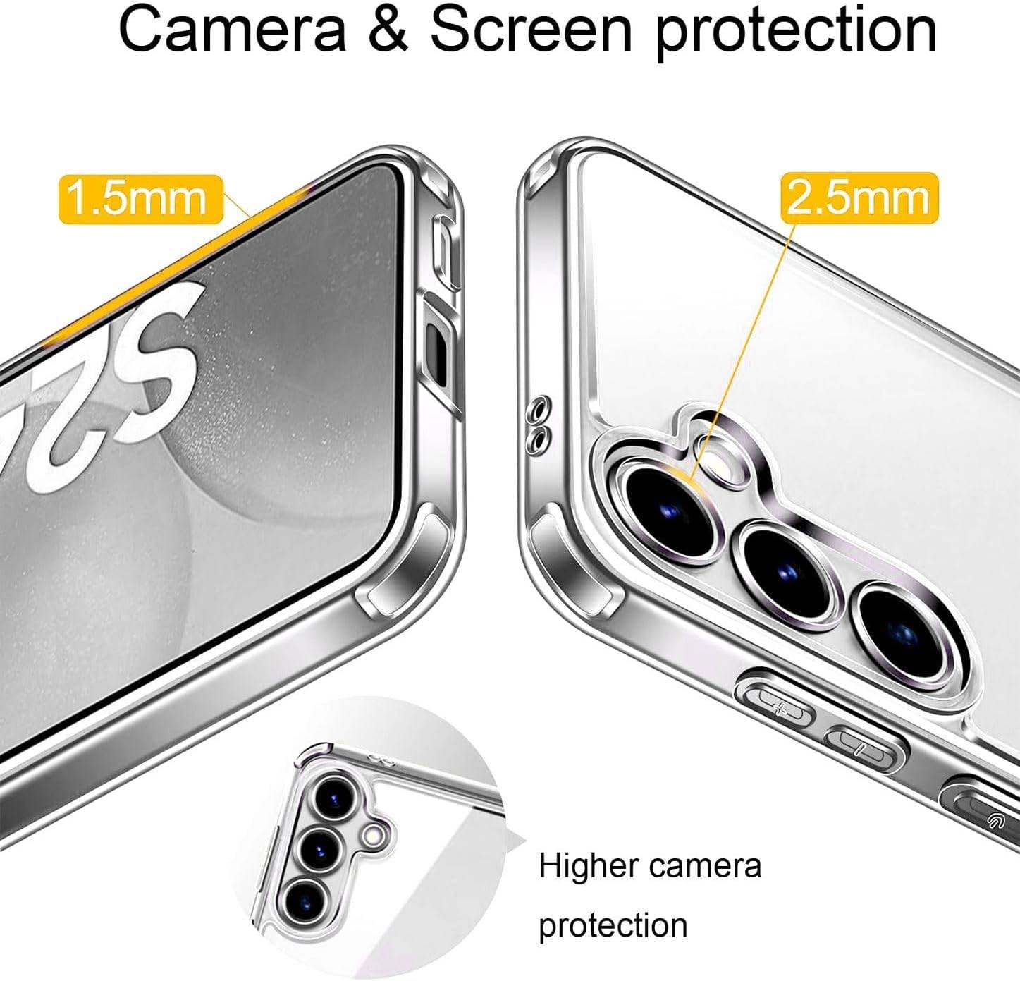 Cadorabo Hülle für Samsung Galaxy S24 Schutz Hülle in Transparent Schutzhülle TPU Silikon Cover Etui Case-2