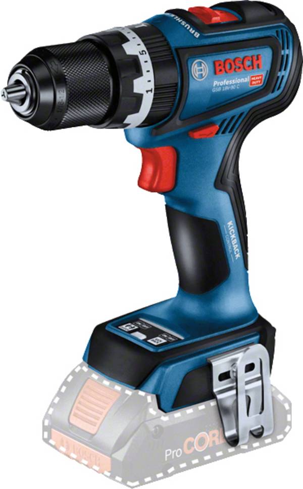 BOSCH 06019K6100, Akku-Schlagbohrschrauber GSB 18V-90 C, solo C