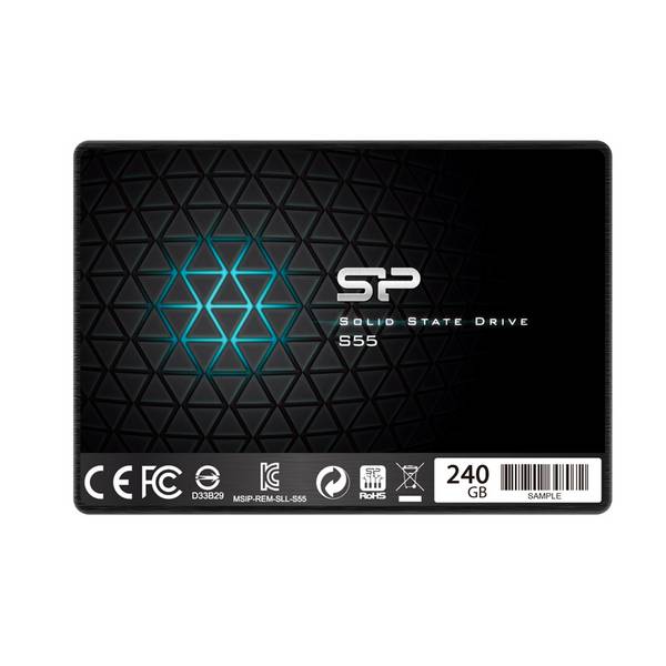 Silicon Power SSD 240GB 6.3cm SATAIII S55 3D Nand Black Multimedia-Technik Solid State Drives