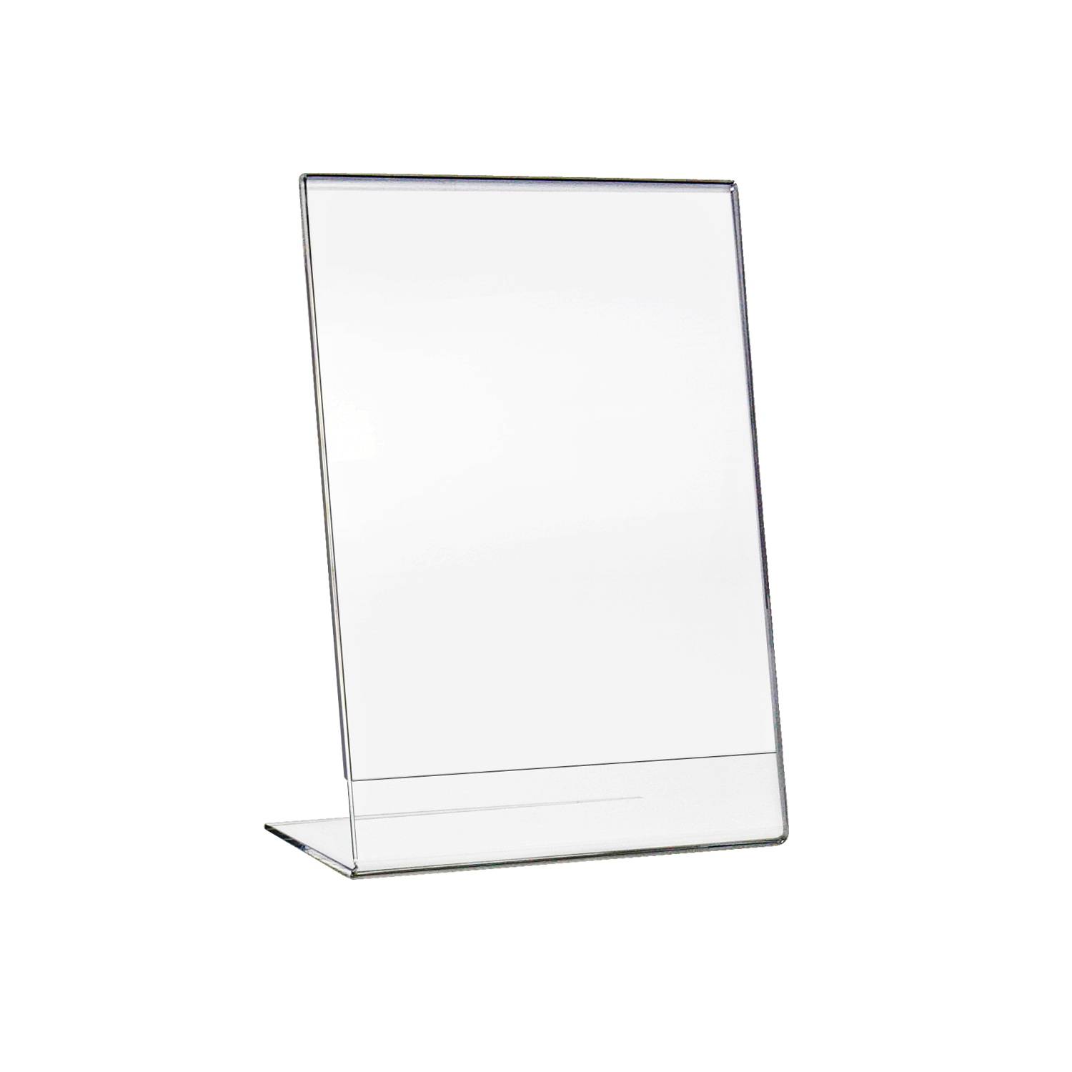 HMF 46932 Acryl Tischaufsteller schräg, DIN A5 Hochformat, Glasklar