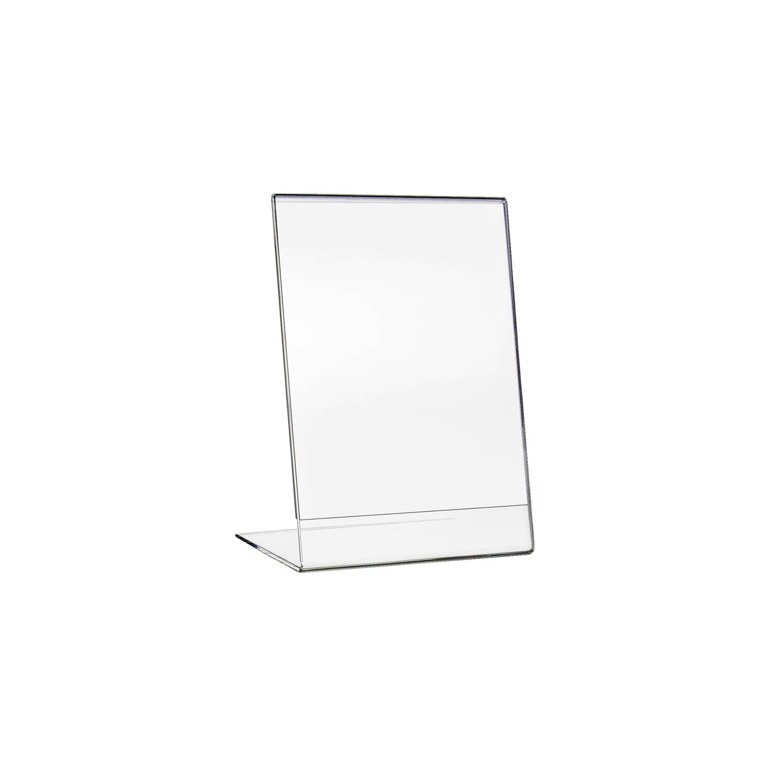HMF 46930 Acryl Tischaufsteller schräg, DIN A6 Hochformat, Glasklar