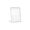 HMF 46930 Acryl Tischaufsteller schräg, DIN A6 Hochformat, Glasklar