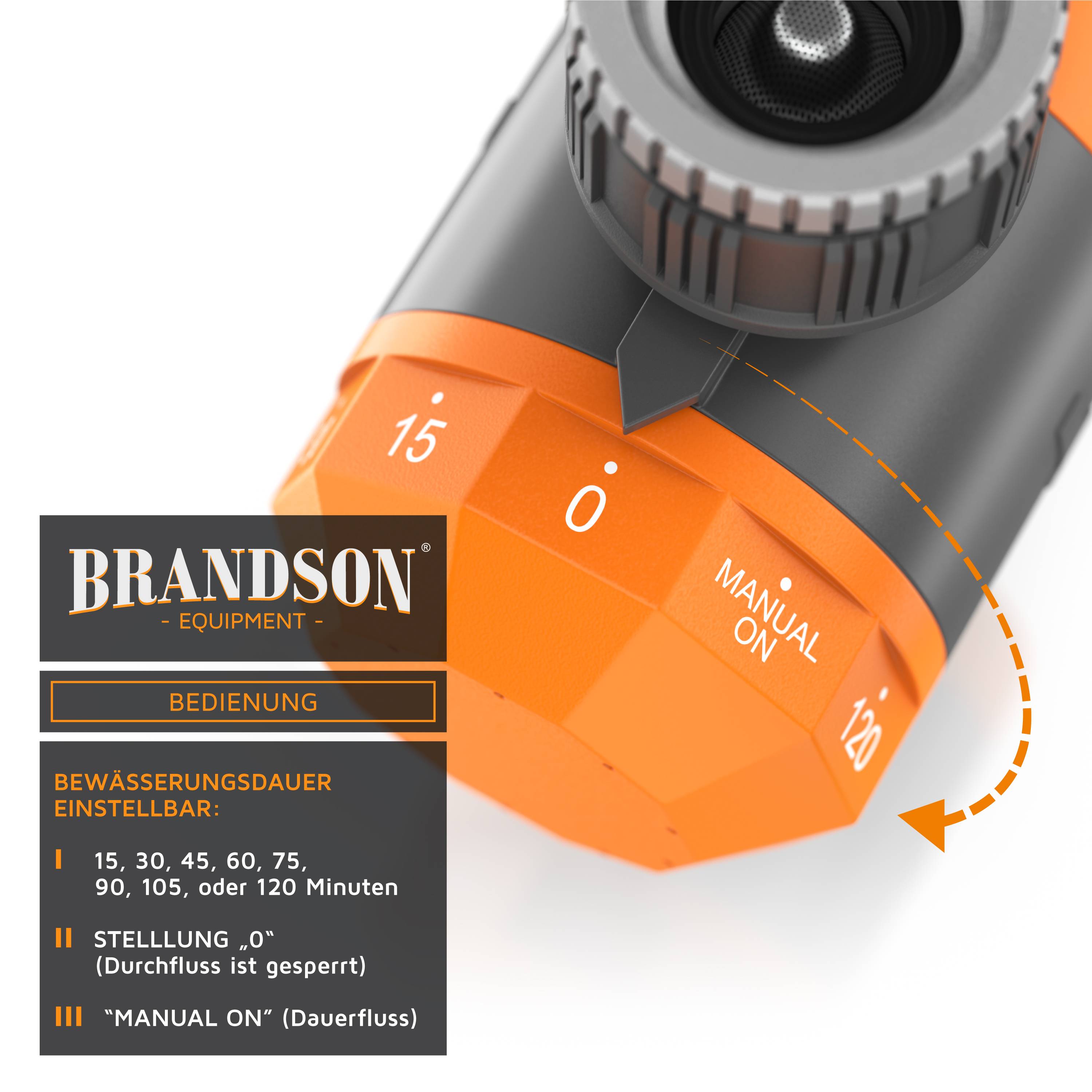 Brandson Bewässerungsuhr - Wasserzeitschaltuhr - Bewässerungssteuerung - Bewässerungssystem - einfache manuelle-2