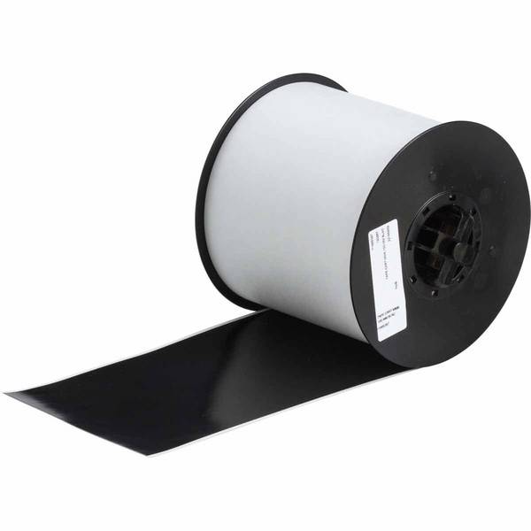 Endlos-Etikett aus Vinyl, 101 mm x 35 m, schwarz, Brady TAPE CART MMK 100 MM BLACK B7569 35M