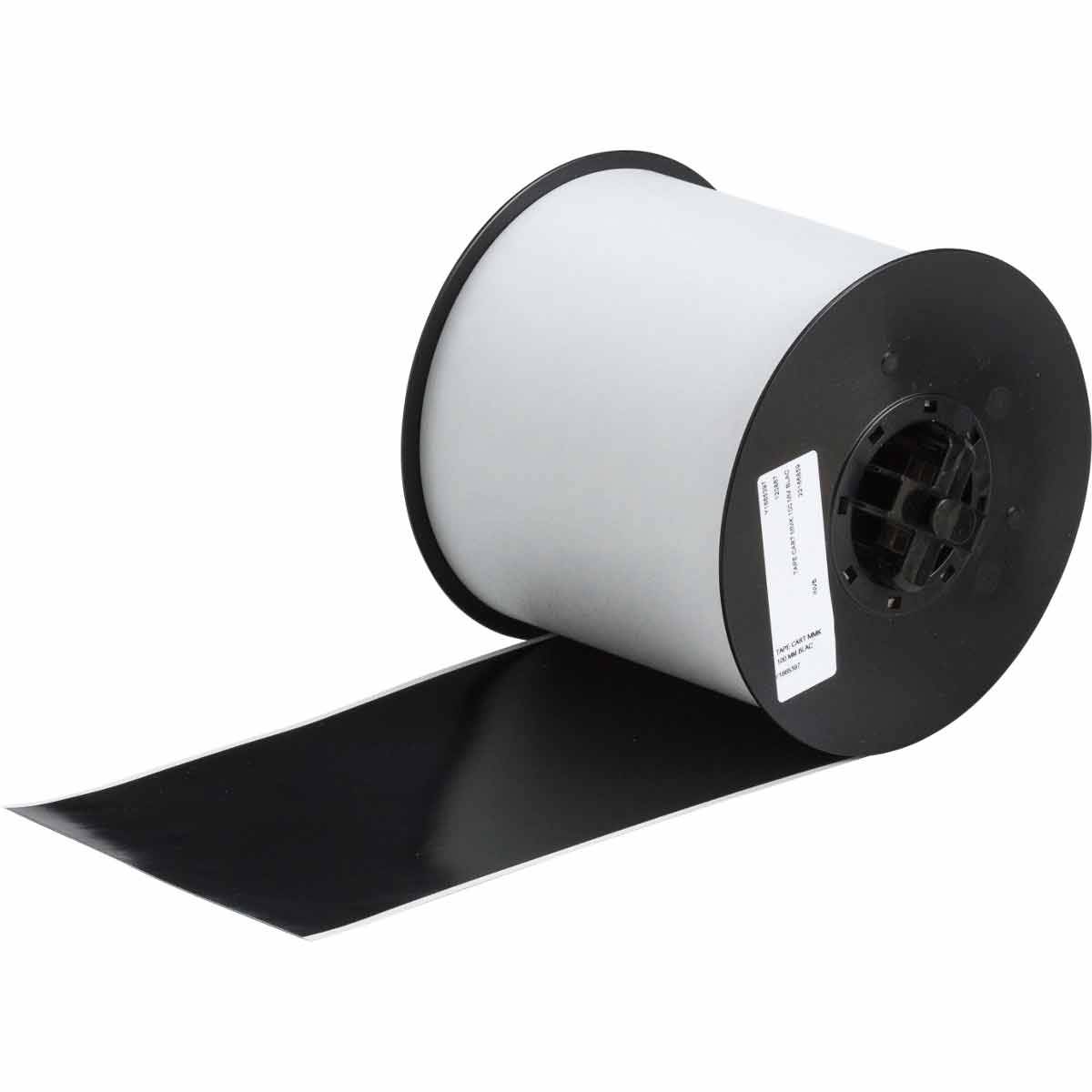 Endlos-Etikett aus Vinyl, 101 mm x 35 m, schwarz, Brady TAPE CART MMK 100 MM BLACK B7569 35M-0