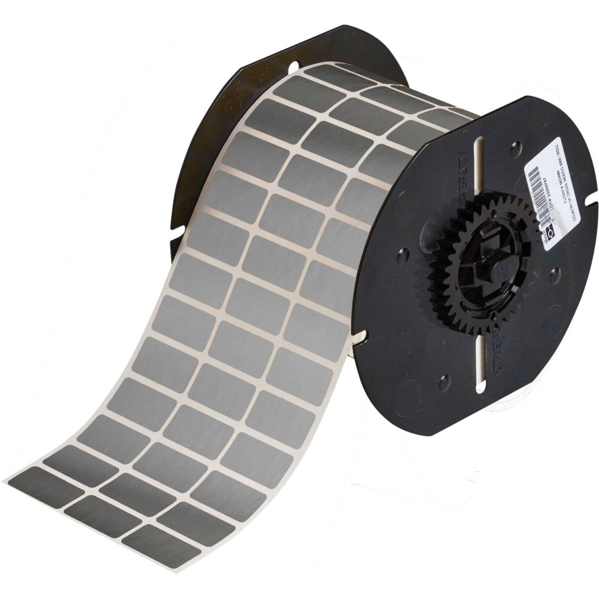 Etiketten aus Polyester, 25,40 mm x 12,70 mm, silber, Brady B33-5-413-0