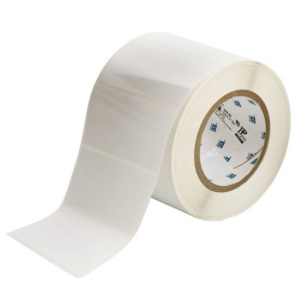 Brady, THT-55-403-1, wasserlösliches Papier, Weiß, matt, 101.60 x 50.80 mm, wiederablösbar (1000