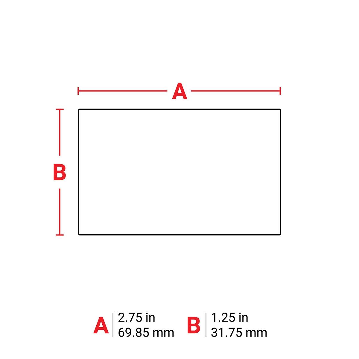 Etiketten aus Polyester, 69,85 mm x 31,75 mm, silber, Brady B33-7-413-0