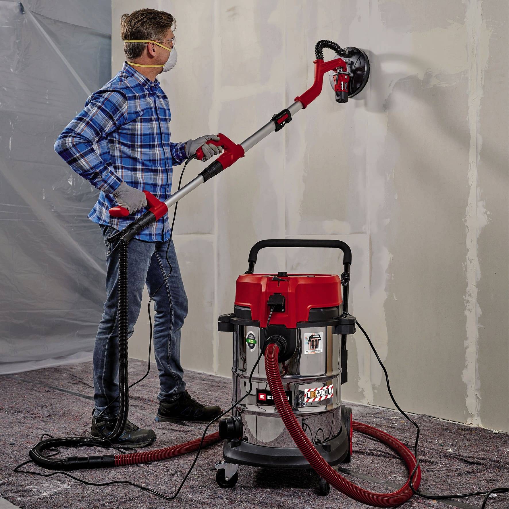 Symbolbild für Einhell TE-VC 2350 SACL, 1800 W, Trocken&Nass, Staubbeutel, 74 dB, Rot, Edelstahl