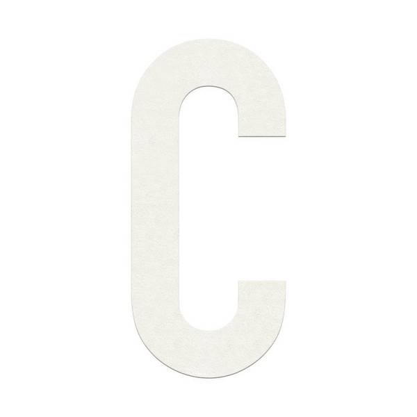 PREMARK Thermoplastik, Großbuchstabe C, weiß, Schrifthöhe 500 mm