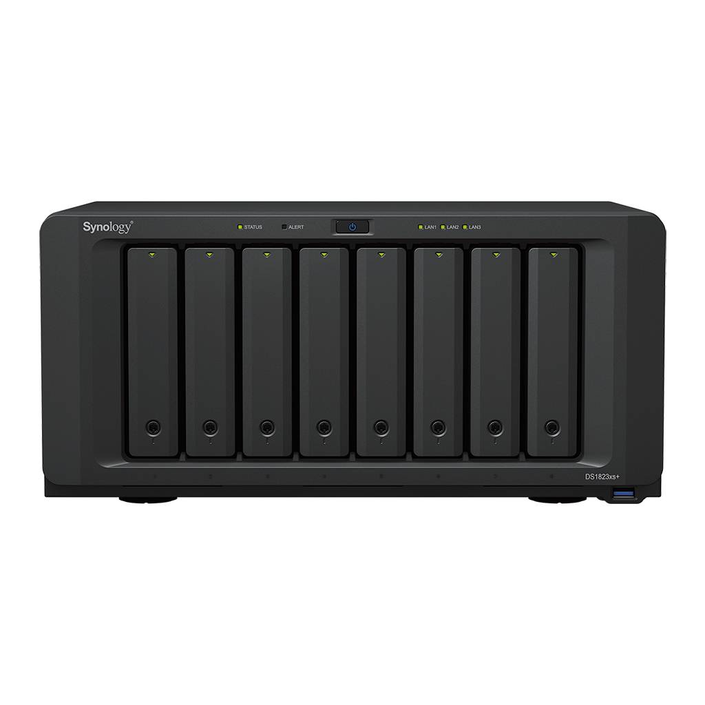 Synology DiskStation DS1823xs+, NAS, Tower, Ryzen Embedded, V1780B, 8 GB, DDR4-0