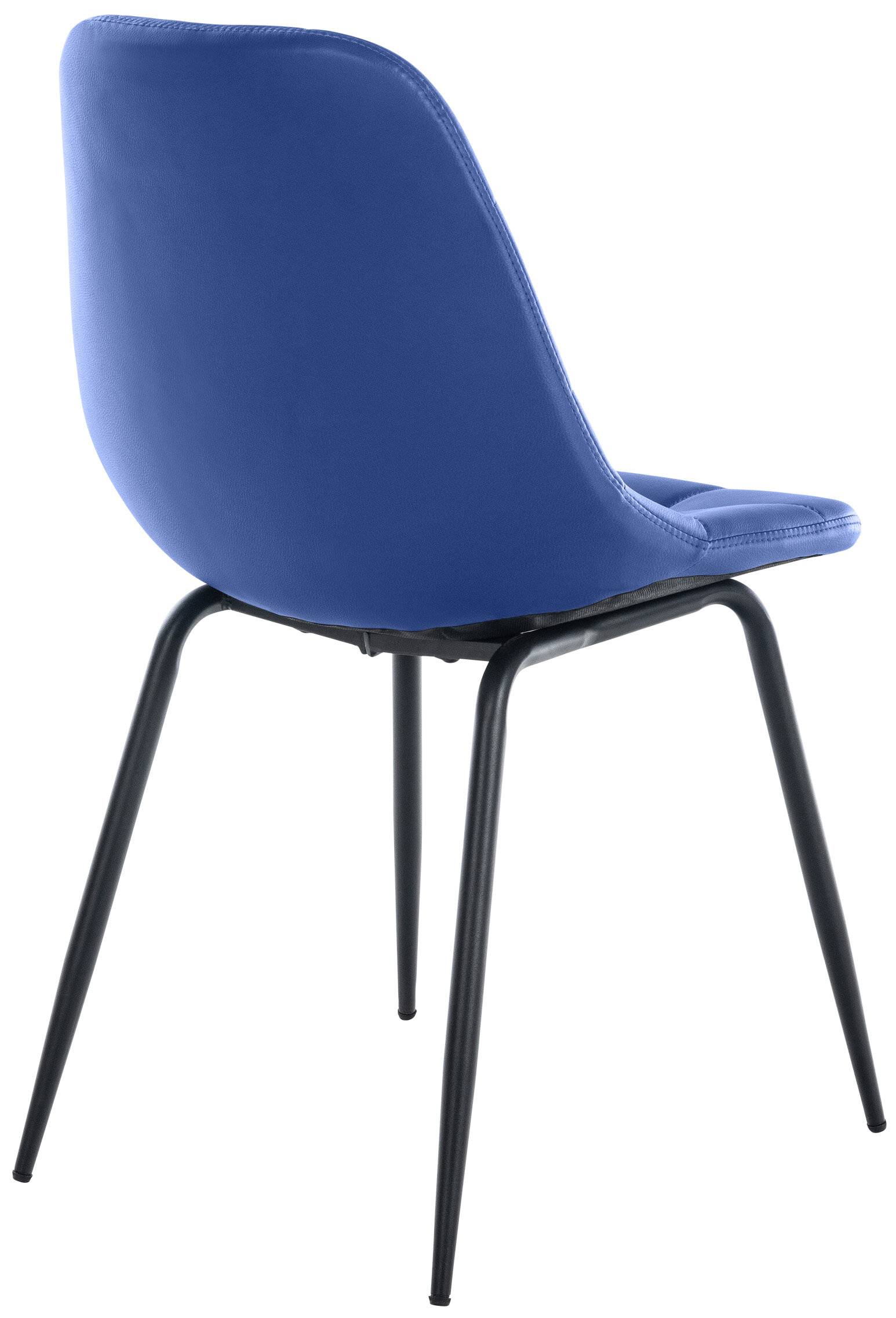 2er Set Stuhl Tom Kunstleder blau-4