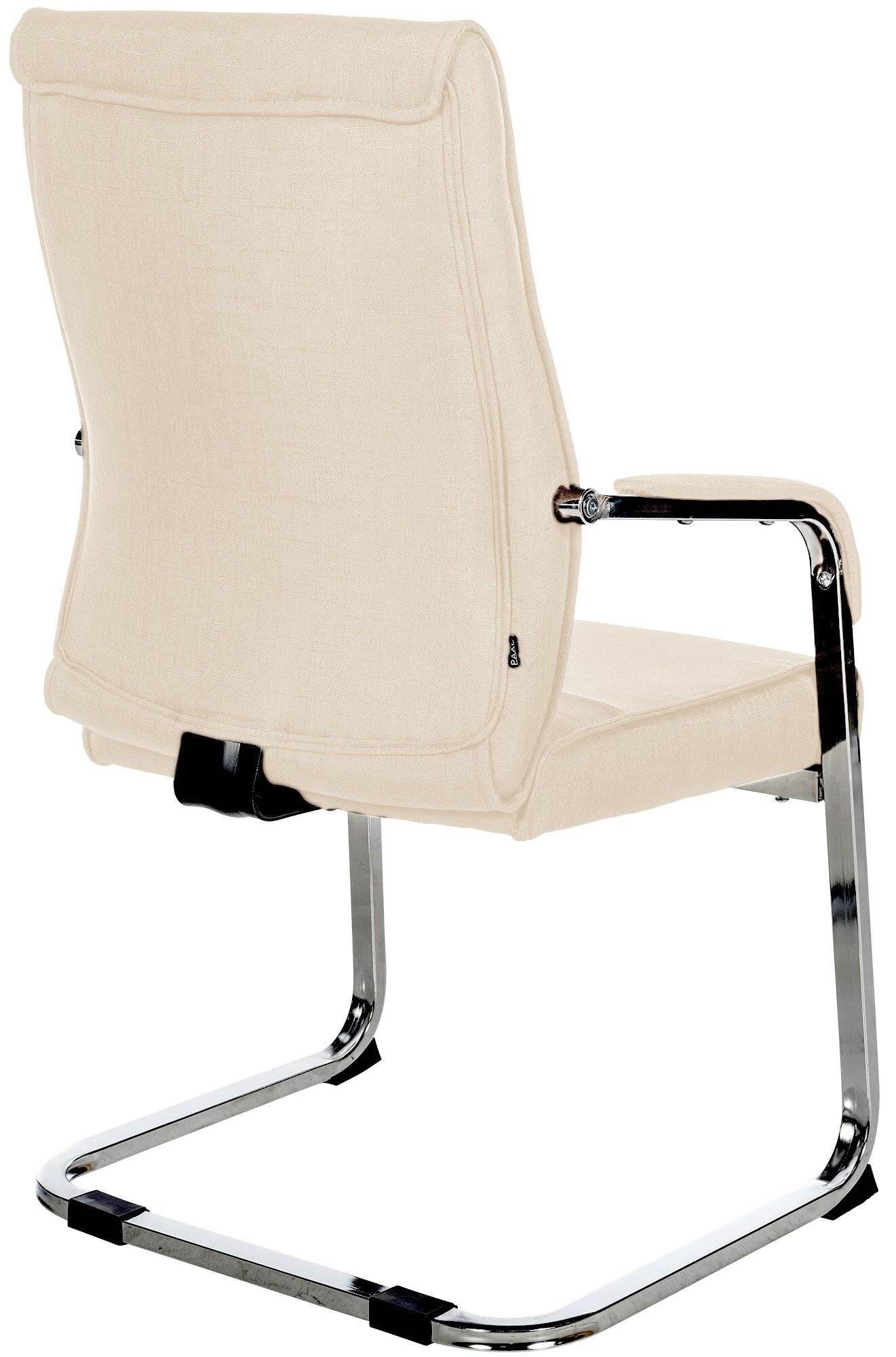 Besucherstuhl Hobart Stoff creme-4