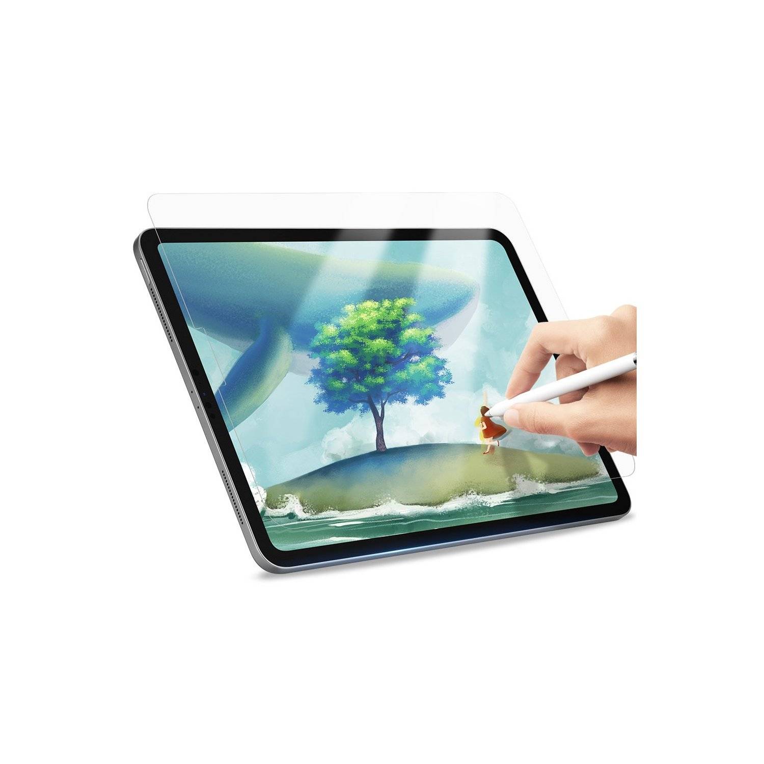 Matte Papier Schutzfolie Displayschutz zum Zeichnen Schreiben PET Folie kompatibel mit Samsung Galaxy Tab S9 FE-0