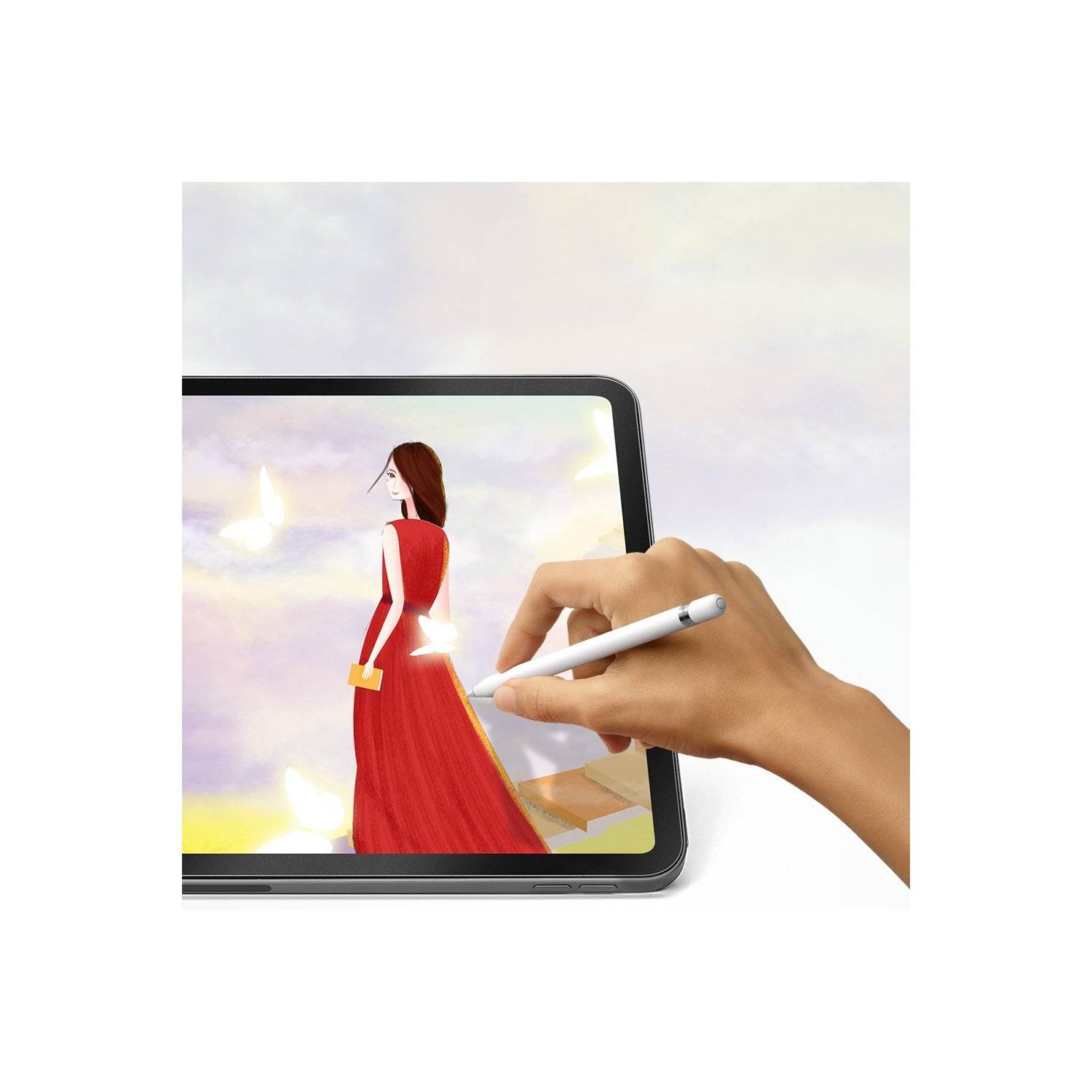 Matte Papier Schutzfolie Displayschutz zum Zeichnen Schreiben PET Folie kompatibel mit Samsung Galaxy Tab S9 FE-4