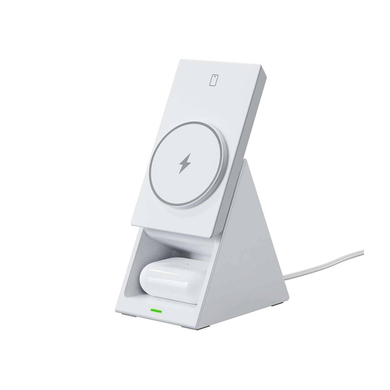 Ladestation - Ladegerät - Choetech T600 15W 3in1 Induktionsladestation  Weiß-2
