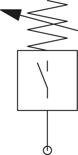 Symbolbild für METAL WORK Druckschalter »SYNTESI«, BG 1, G 1/4, 2 m Kabel, Einstellbereich = 0,5 … 10 bar, p1 = max. 15 bar, T = -10 …