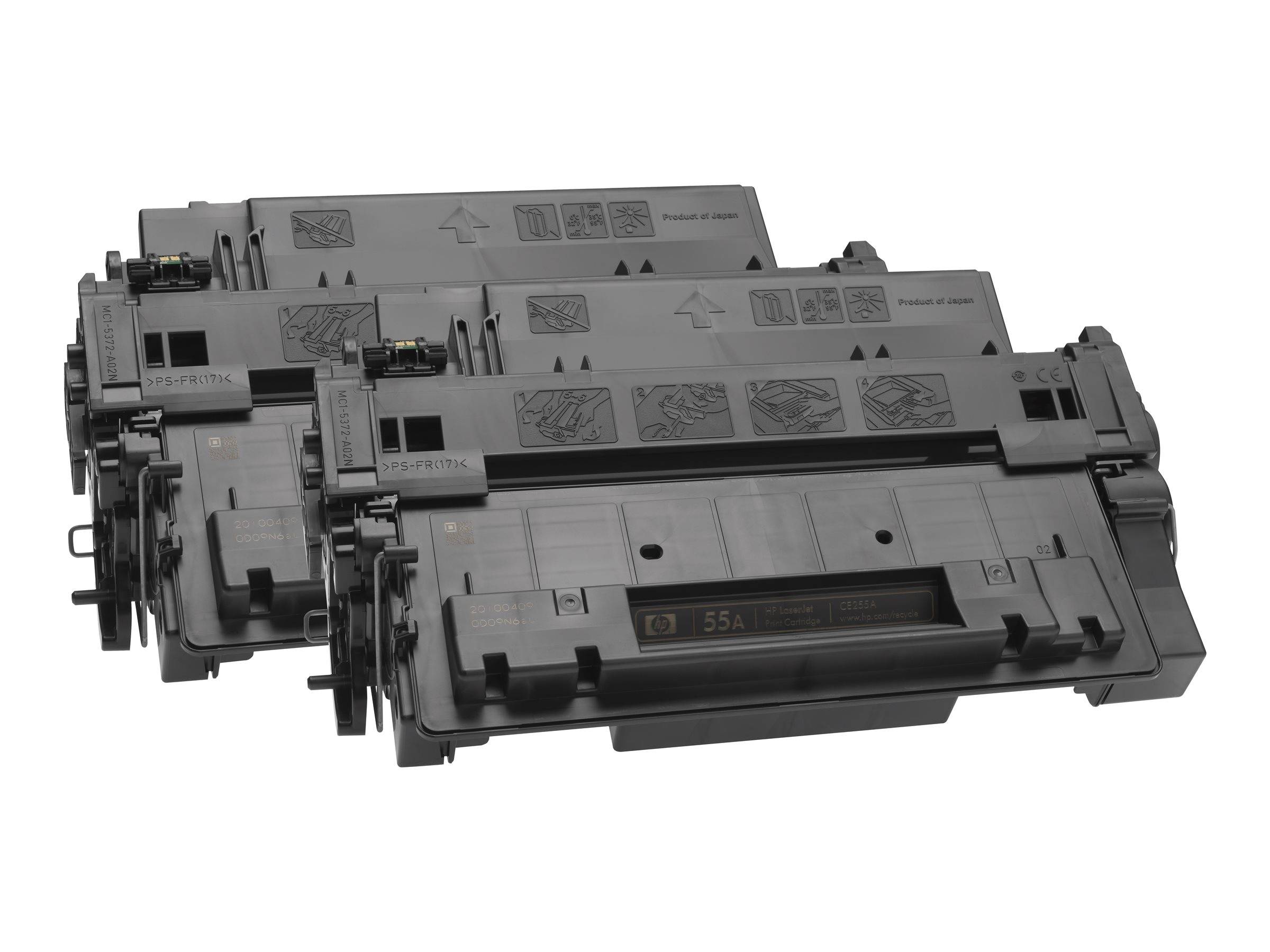 HP Toner CE255XD 55X 12.500Seiten schwarz 2 St./Pack.-2