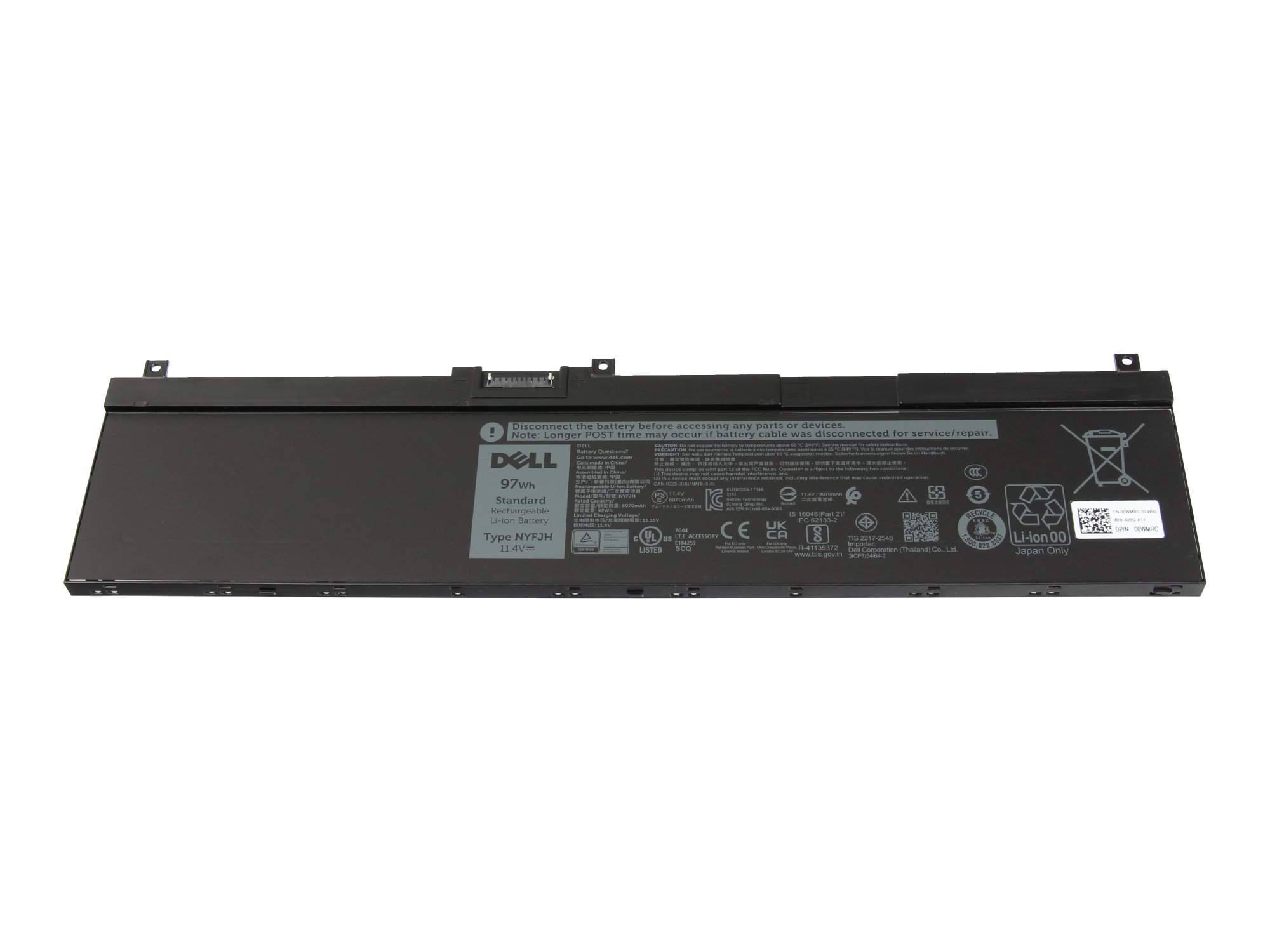 DELL - Original Akku für Dell NYFJH - Akku - 8.070 mAh-0
