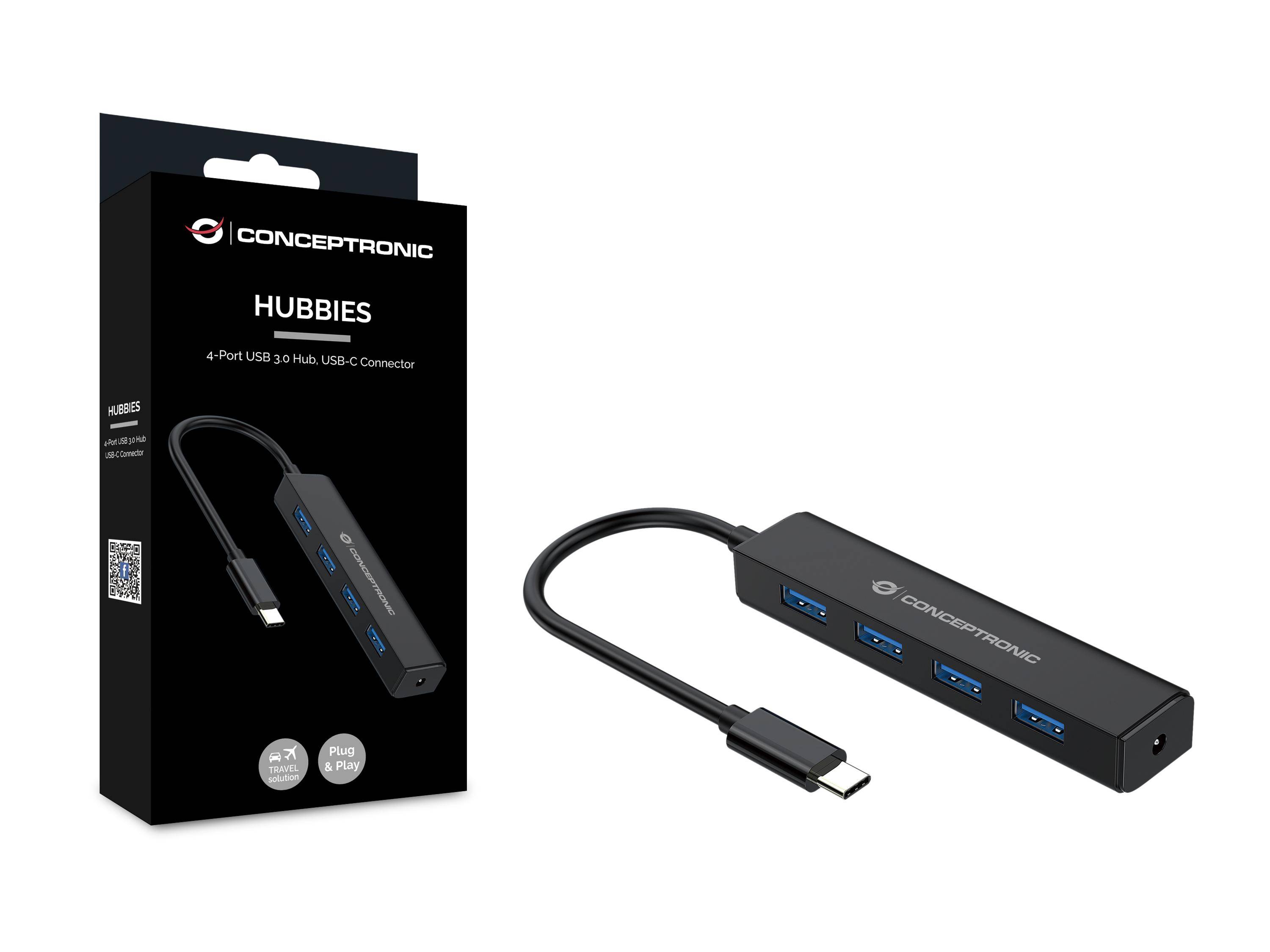 Conceptronic Hub 4 x SuperSpeed USB 3.0 Desktop-3