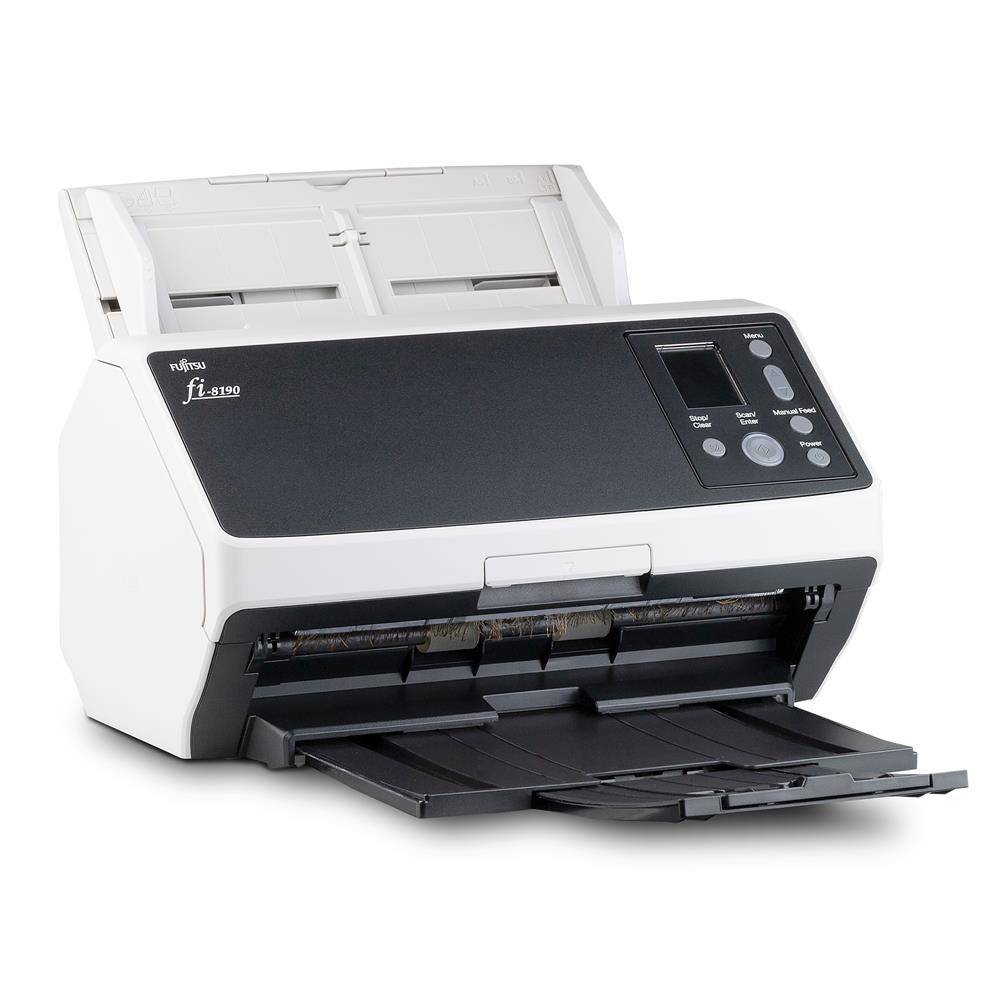 Fujitsu fi-8190 Dokumentenscanner (90 S/min. farbe, 600 dpi, ADF, Duplex, USB, GigaBit LAN)-0