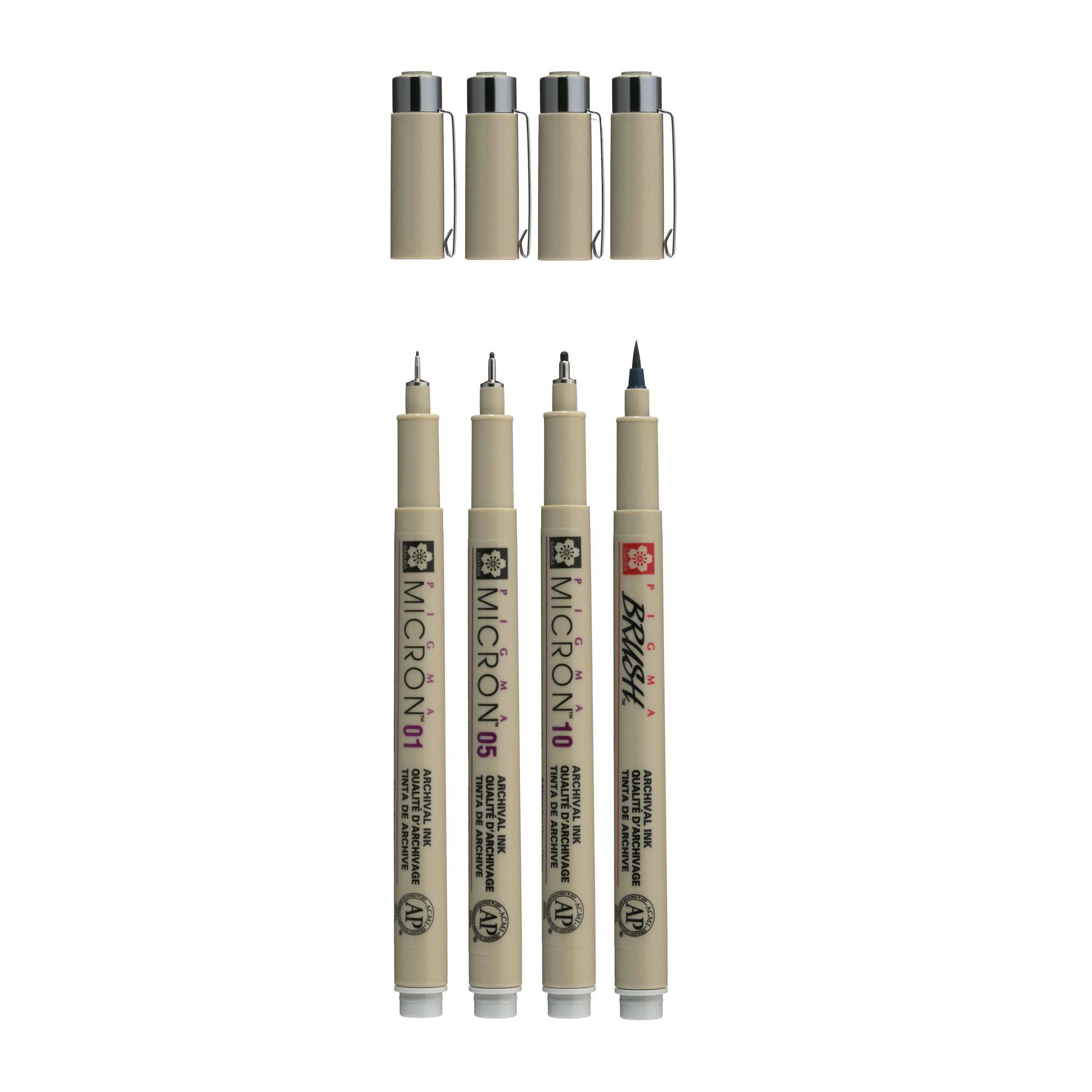 Sakura Pigma Micron, Hellgrau, Fein, Kunststoff, Rund, Tinte auf Wasserbasis, 0,6 mm-2