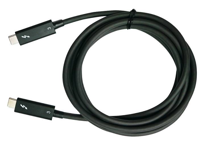 QNAP CAB-TBT315M-40G Thunderbolt-Kabel 1,5 m 40 Gbit/s Schwarz Multimedia-Technik Zubehör-1