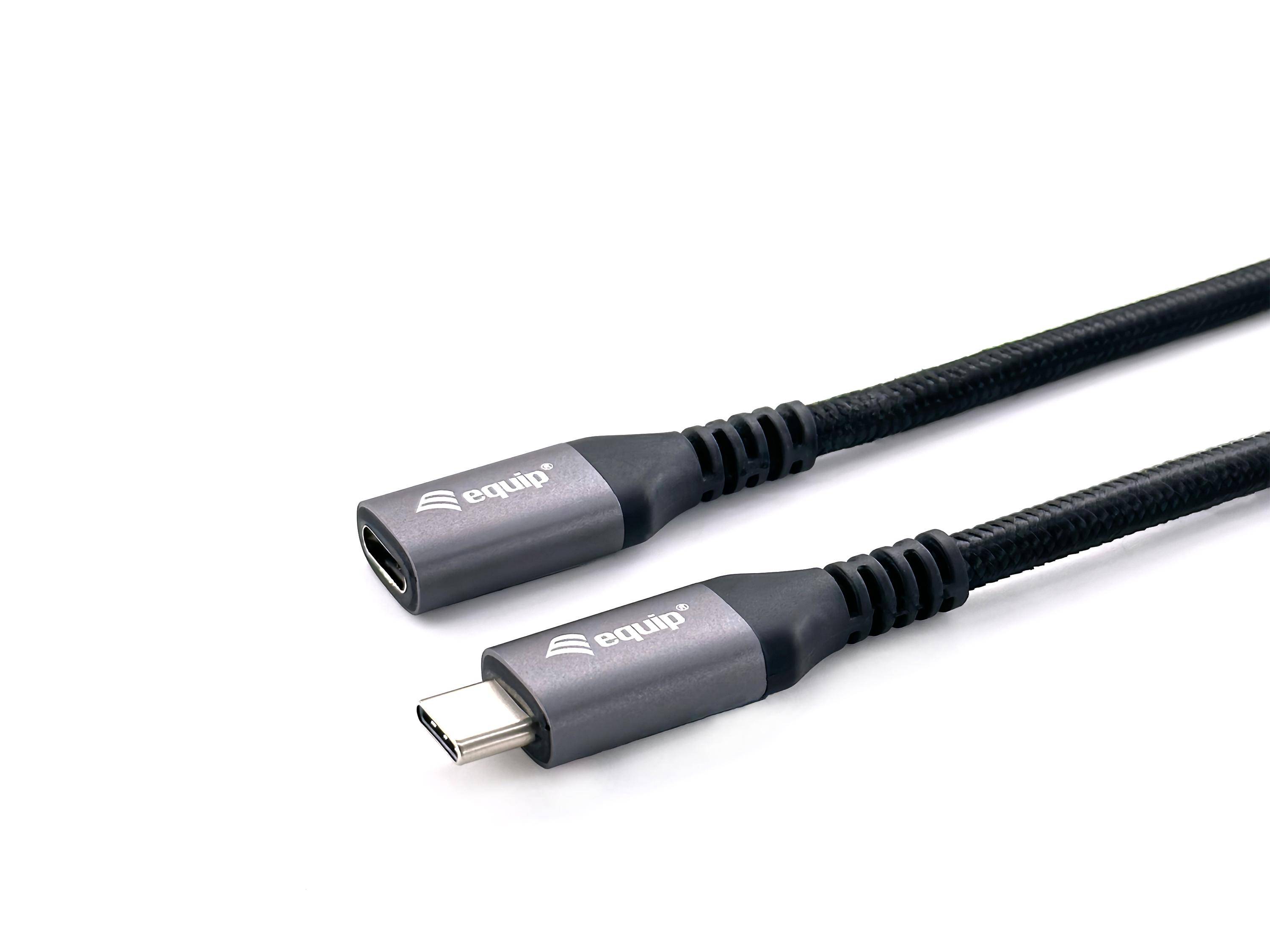 Equip USB 3.2 Gen 2 C-auf-C-Verlängerungskabel - M/F - 0,5 m - 4K/60 Hz - 10 Gbi-1