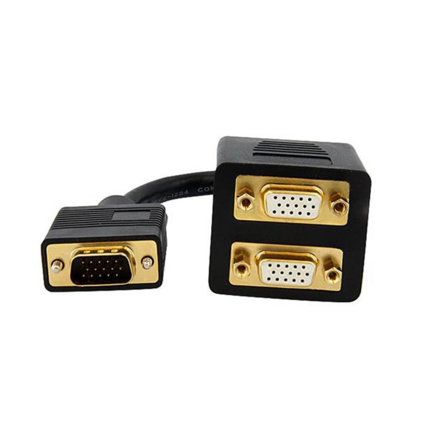 StarTech.com 30cm VGA auf 2x VGA Splitter-Kabel - St/Bu - VGA HD15 Y-Verteiler S-1