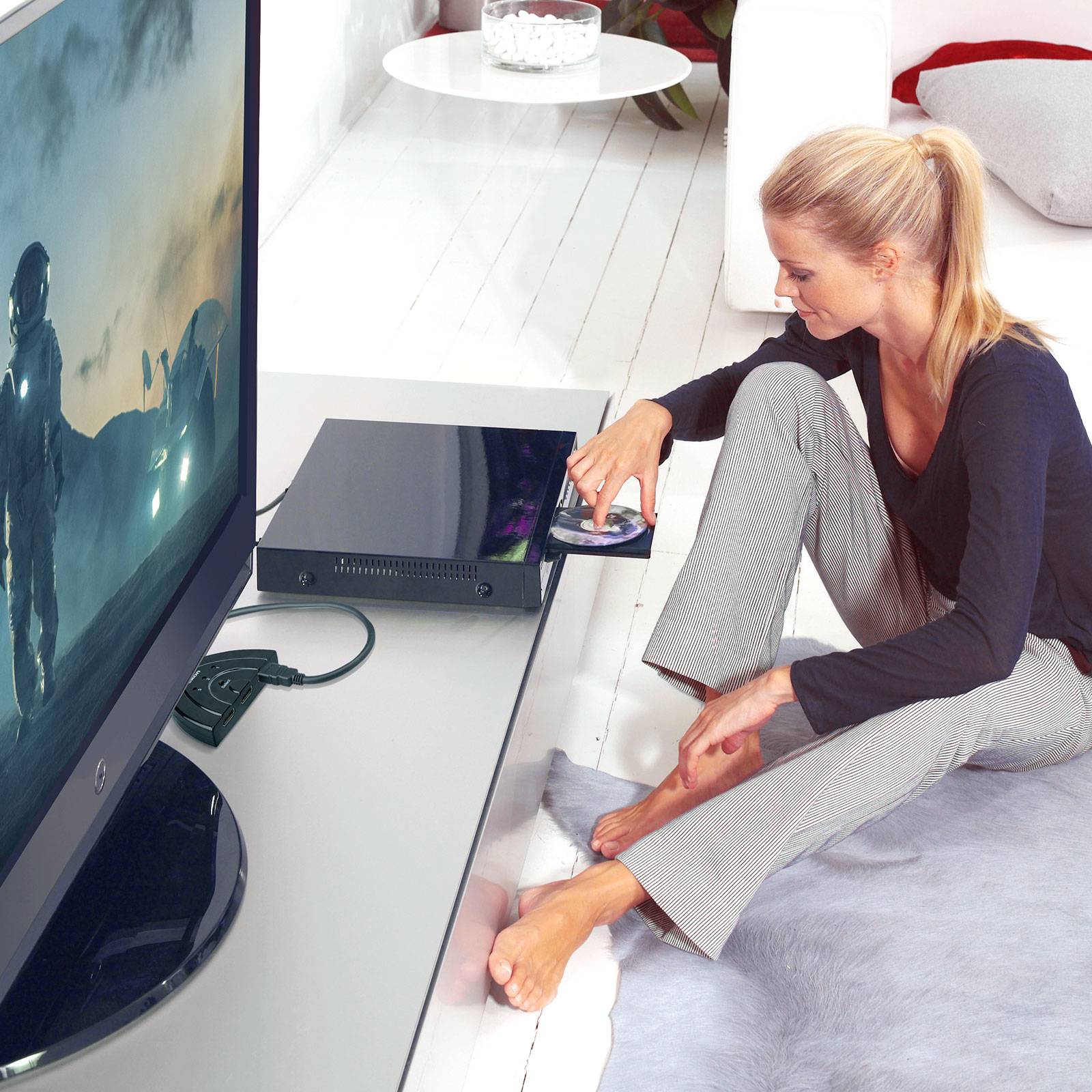 ekon HDMI Ethernet Metallkabel 4K Ultra HD - Kabel - Digital/Display/Video-1
