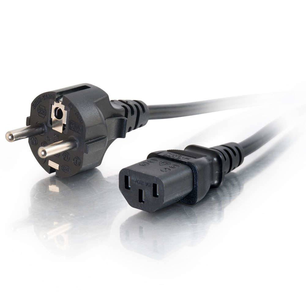 C2G Universal Netzkabel - Stromkabel - power IEC 60320 C13 zu NEMA 5-15 (M)-0