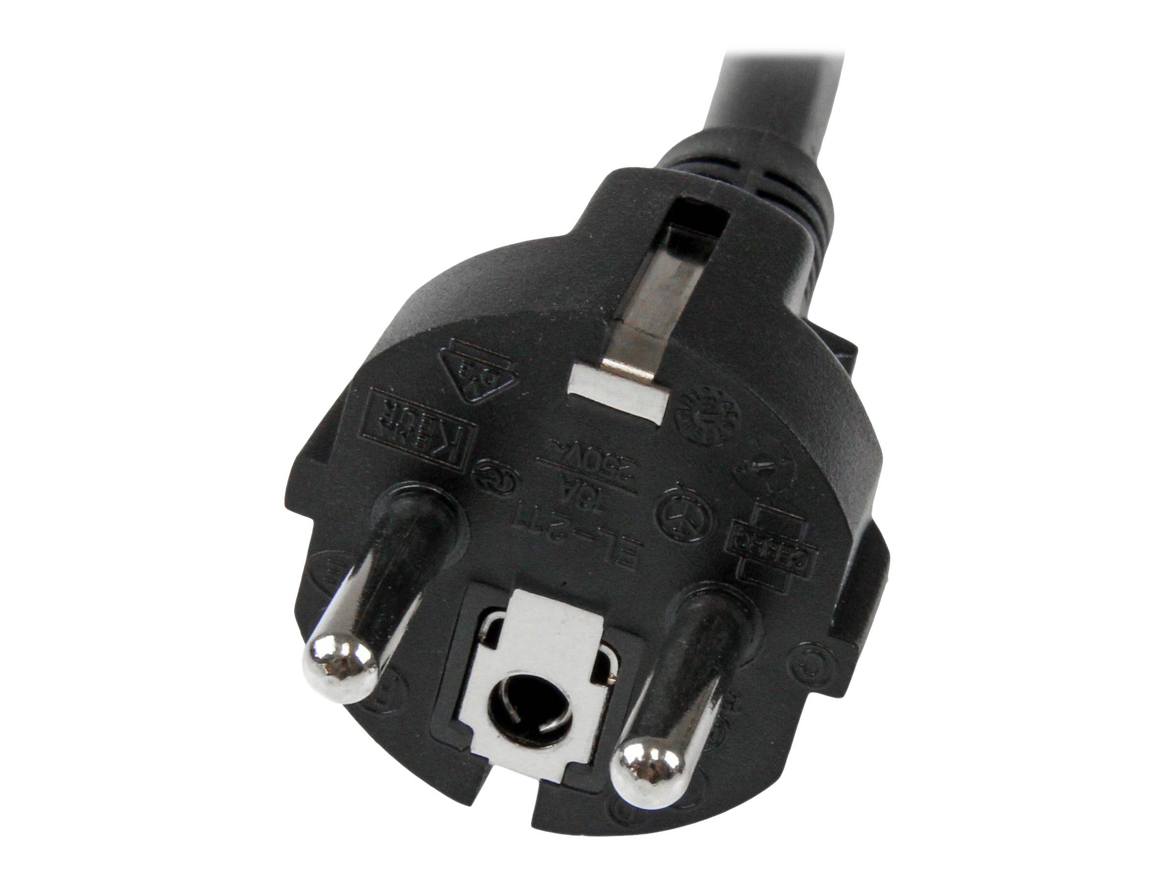StarTech.com 2m Computer IEC 320 C19 auf CEE7 Netzkabel - Schuko Stromkabel 250V-2