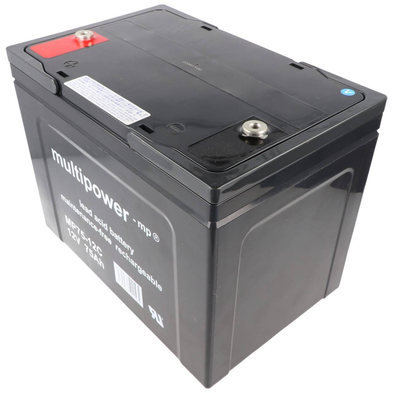 2 Stück PB Blei Akku passend für Seniorenmobil Elektromobil AS E 450 F, 12V 75Ah Blei AGM E450F-3