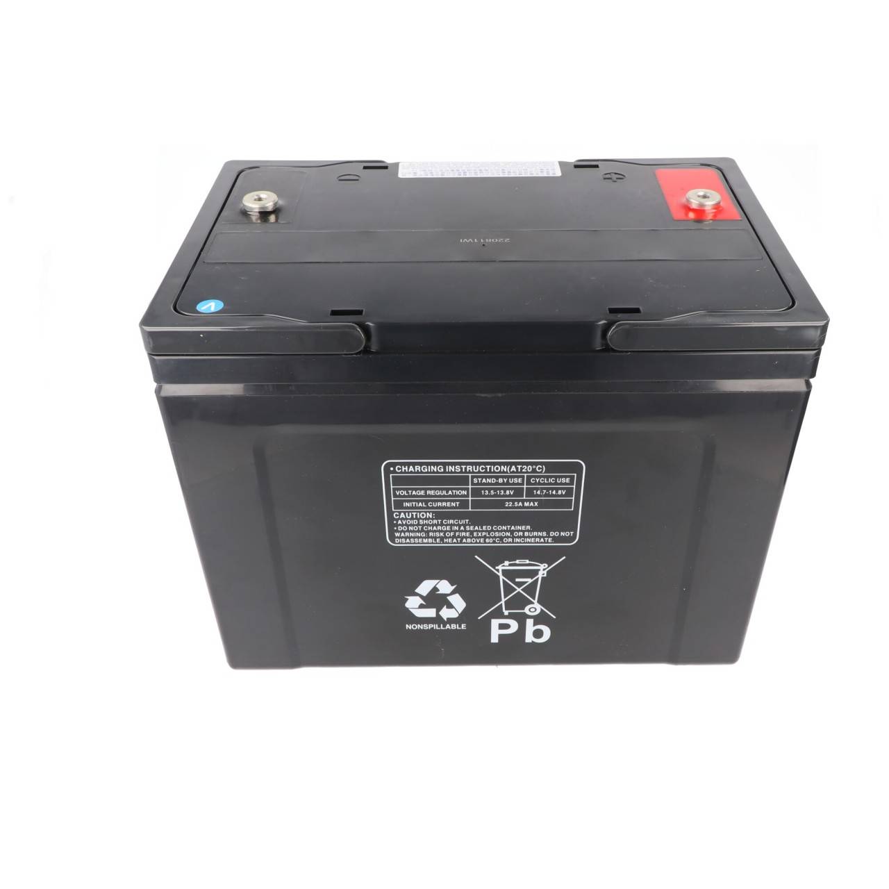 2 Stück PB Blei Akku passend für Seniorenmobil Elektromobil AS E 450 F, 12V 75Ah Blei AGM E450F-4