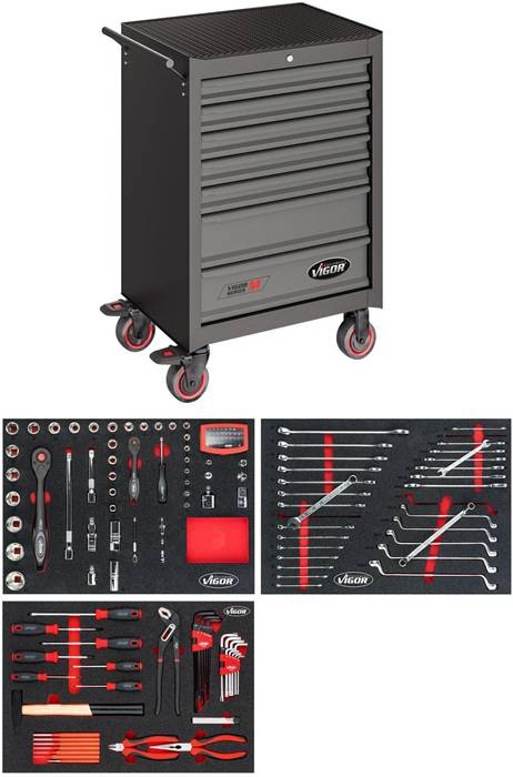 Werkstattwagen, V2379N, H1000xB677xT459mm, VIGOR 500N-0
