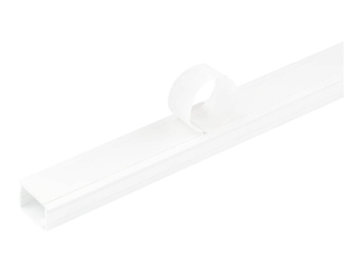 StarTech.com Solide Kabelführung mit Klebeband und Abdeckung, 19 x 13 mm und 1,8-2
