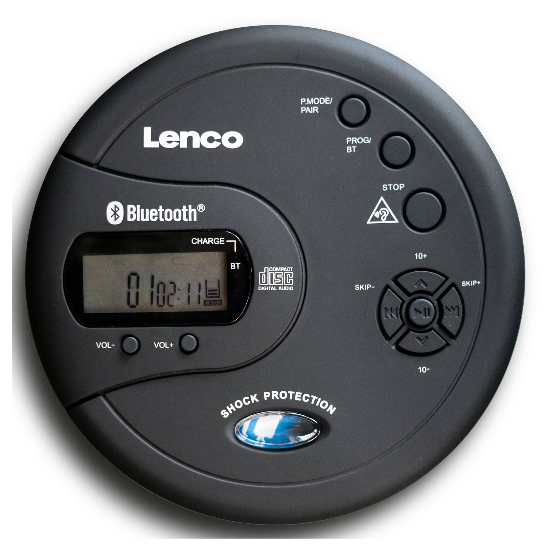 Lenco CD-300, MP3 Spieler, LCD, Schwarz-1
