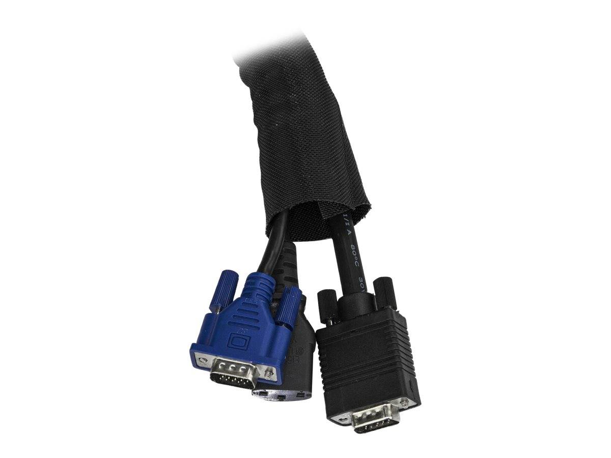 StarTech.com 2m Kabelschlauch - Kabelkanal für Kabelmanagement - 25mm Polyester-3