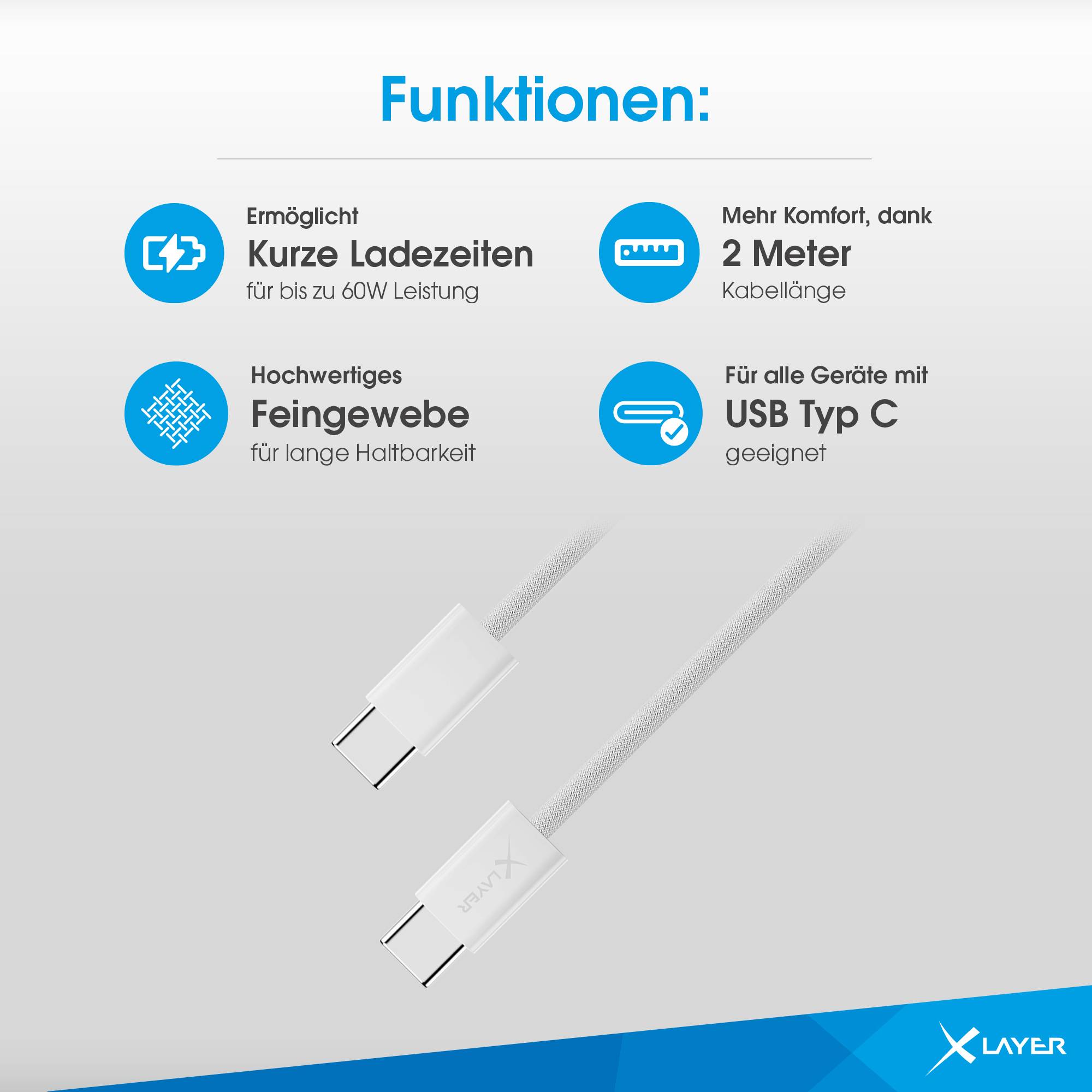XLAYER USB-Kabel 220311 2 m 220311-2