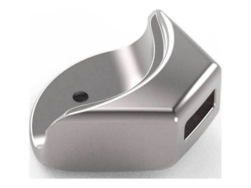 Compulocks Ledge Lock Adapter for MacBook Air 15" M2-M4 with Combination Cable Lock Silver --1