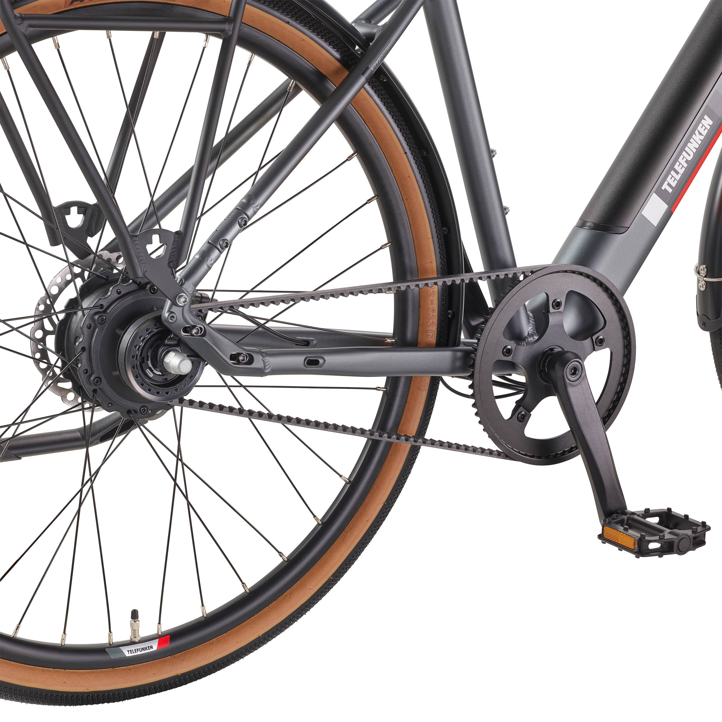 Telefunken Urban E-Bike Herren UH220 28 Zoll Hinterradmotor Automatikschaltung-4