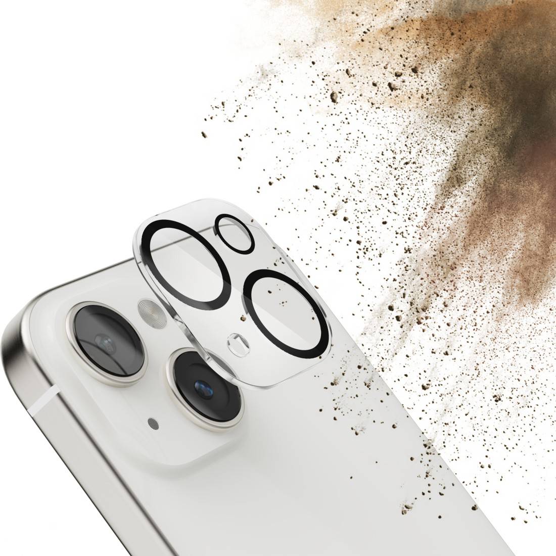 hama 00219927 Kamera-Schutzglas für Apple iPhone 15/15 Plus, gehärtet, Transparent-3