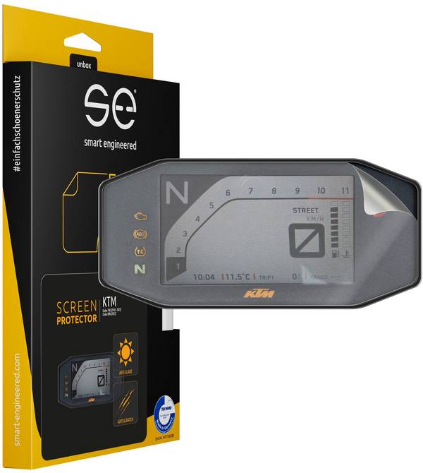 smart.engineered SE-DCP-2-0102-0166-1-M - Displayschutz - Motorrad - Transparent