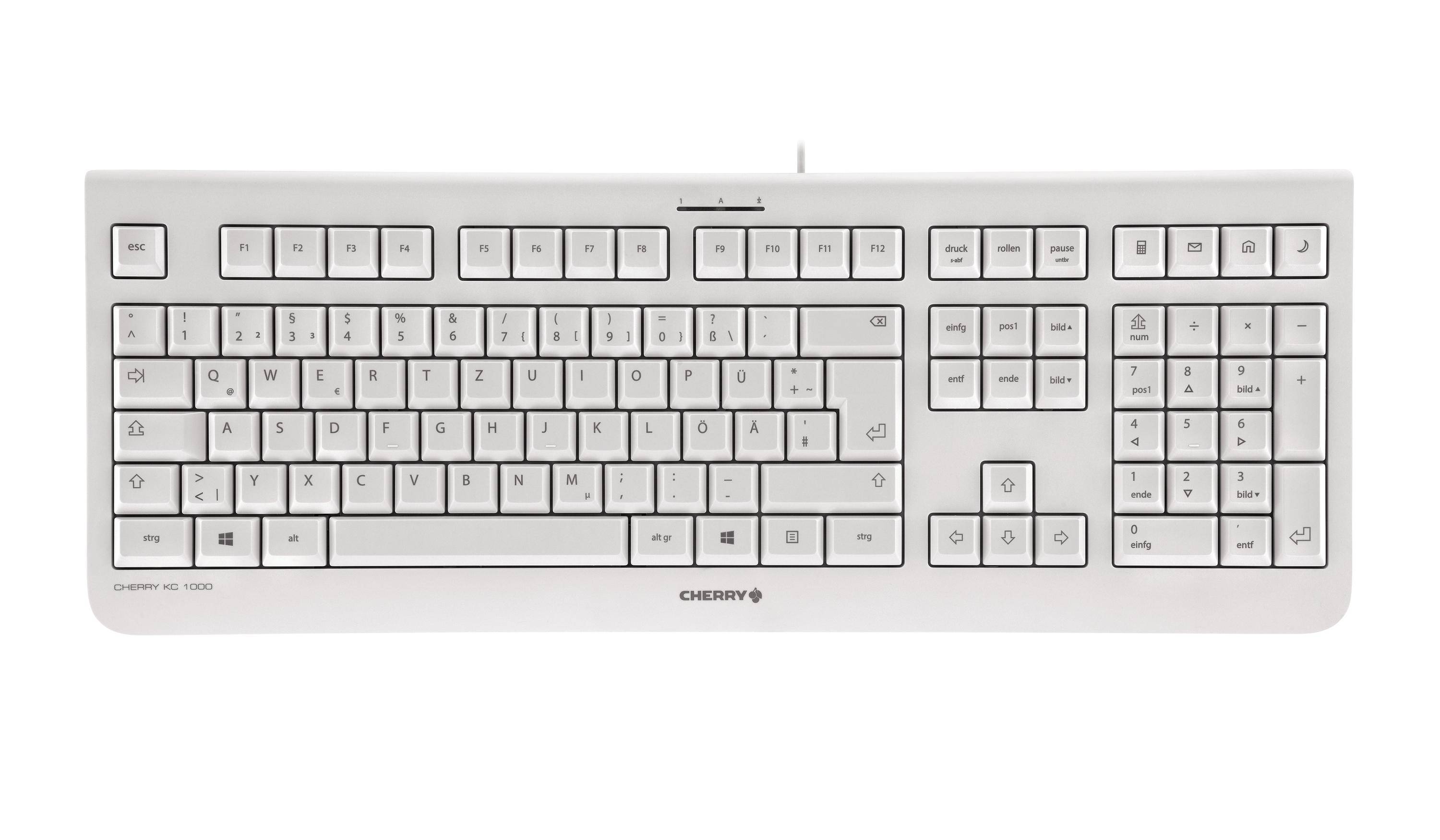 Cherry KC 1000 - Tastatur - Pan Nordisch - Hellgrau-0