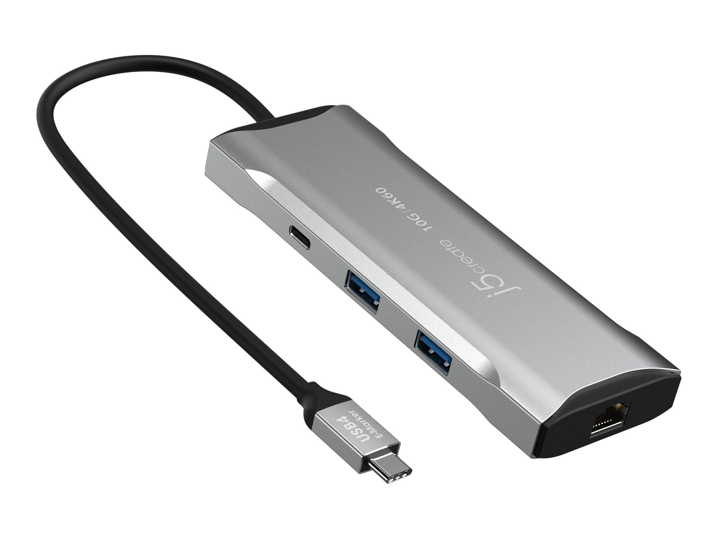 j5create Elite JCD393 - Mini-Dock - USB4 / Thunderbolt 4 - HDMI - 1GbE-3