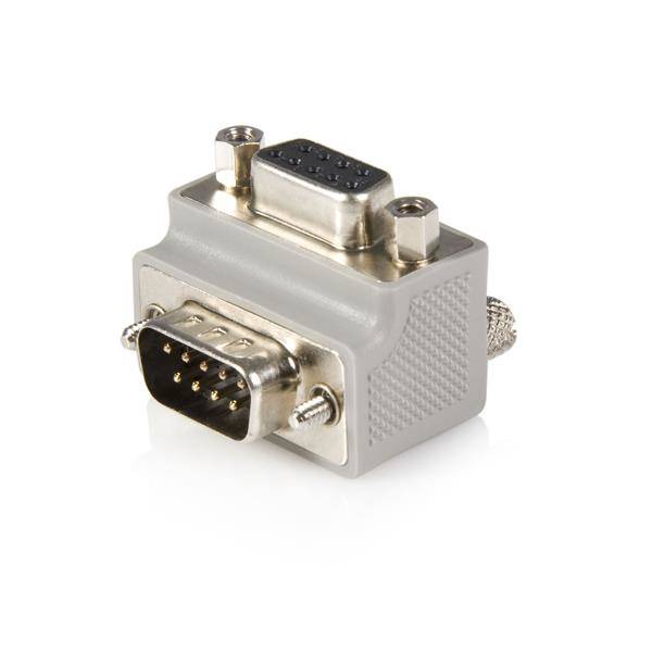 StarTech.com DB9 auf Seriell DB9 Kabel Adapter Typ 2 rechts gewinkelt - St/Bu - DB9 Koppler - Serieller Adapter - DB-9 (-1